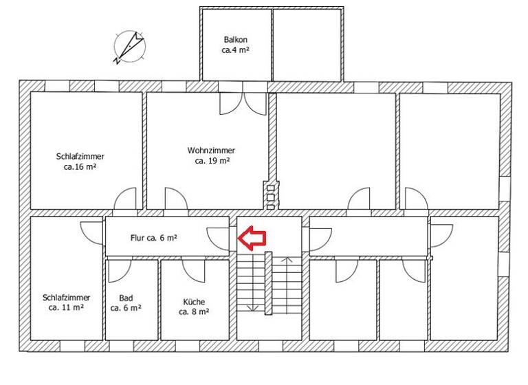 Wohnung zum Kauf 98.000 € 3 Zimmer 71 m² 1. Geschoss frei ab sofort Hermsdorf 07629