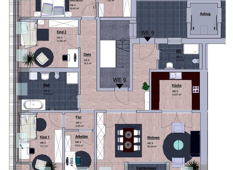 Wohnung zur Miete 1.514 € 5,5 Zimmer 137,6 m²<br/>Wohnfläche Dachgeschoss, 3.<br/>Geschoss ab sofort<br/>Verfügbarkeit Fabrikstraße Coswig 01640