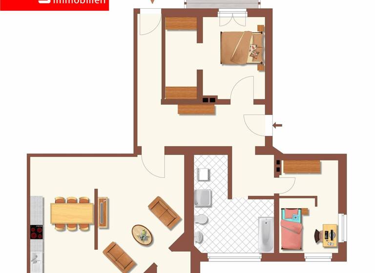 Wohnung zur Miete 1.300 € 3 Zimmer 113 m² Meiningen 98617