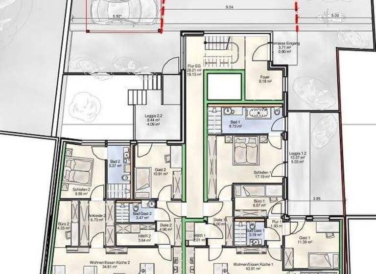 Wohnung zum Kauf 435.000 € 4 Zimmer 99,4 m² Kirkel-Neuhäusel Kirkel 66459