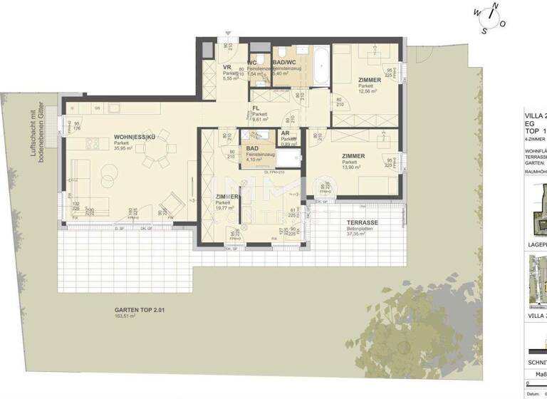 Wohnung zum Kauf - Erstbezug 715.000 € 4 Zimmer 109,3 m² Krems an der Donau 3500
