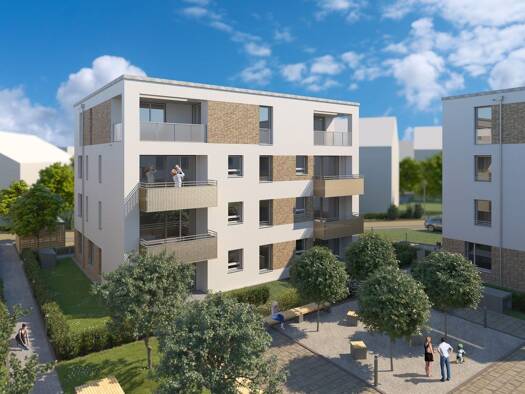 Wohnung zur Miete 1.136 € 3 Zimmer 82,8 m² 1. Geschoss frei ab 01.11.2026 Am Escheugraben 22 Stadtmitte Neu-Ulm 89231