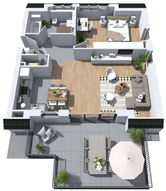 Penthouse zum Kauf provisionsfrei 488.000 € 2 Zimmer 69 m²<br/>Wohnfläche 3.<br/>Geschoss Gibb Wiesbaden 65203