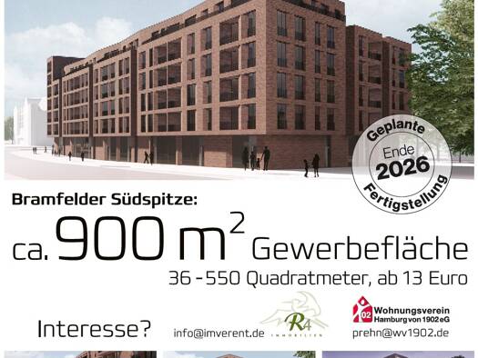 Bürofläche zur Miete - Erstbezug provisionsfrei 13 € 39 m² Bürofläche Bramfelder Chaussee 11 Bramfeld Hamburg 22177