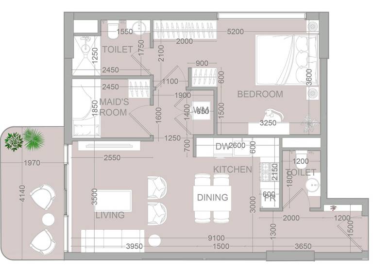 Wohnung zum Kauf provisionsfrei 307.228 € 2,5 Zimmer 70,3 m² Dubai 00000