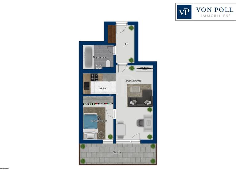 Wohnung zum Kauf 235.000 € 1,5 Zimmer 46 m² 1. Geschoss Tonndorf Hamburg 22045