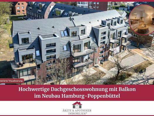 Wohnung zum Kauf - Erstbezug 469.000 € 2 Zimmer 57,6 m² Poppenbüttel Wandsbek 22399