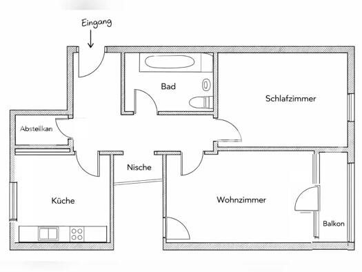 Wohnung zur Miete Tauschwohnung 270 € 2 Zimmer 60 m² EG Am Wald Taufkirchen 82024