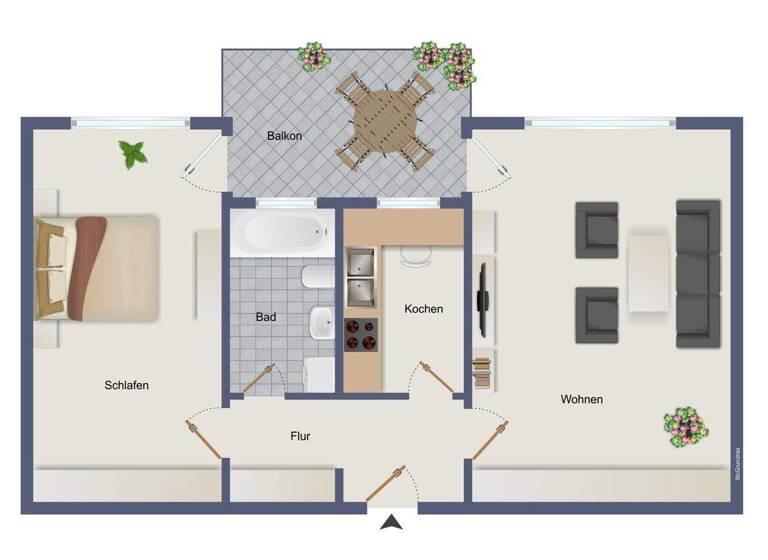 Wohnung zum Kauf 158.000 € 2 Zimmer 64 m² Würm Pforzheim / Würm 75181
