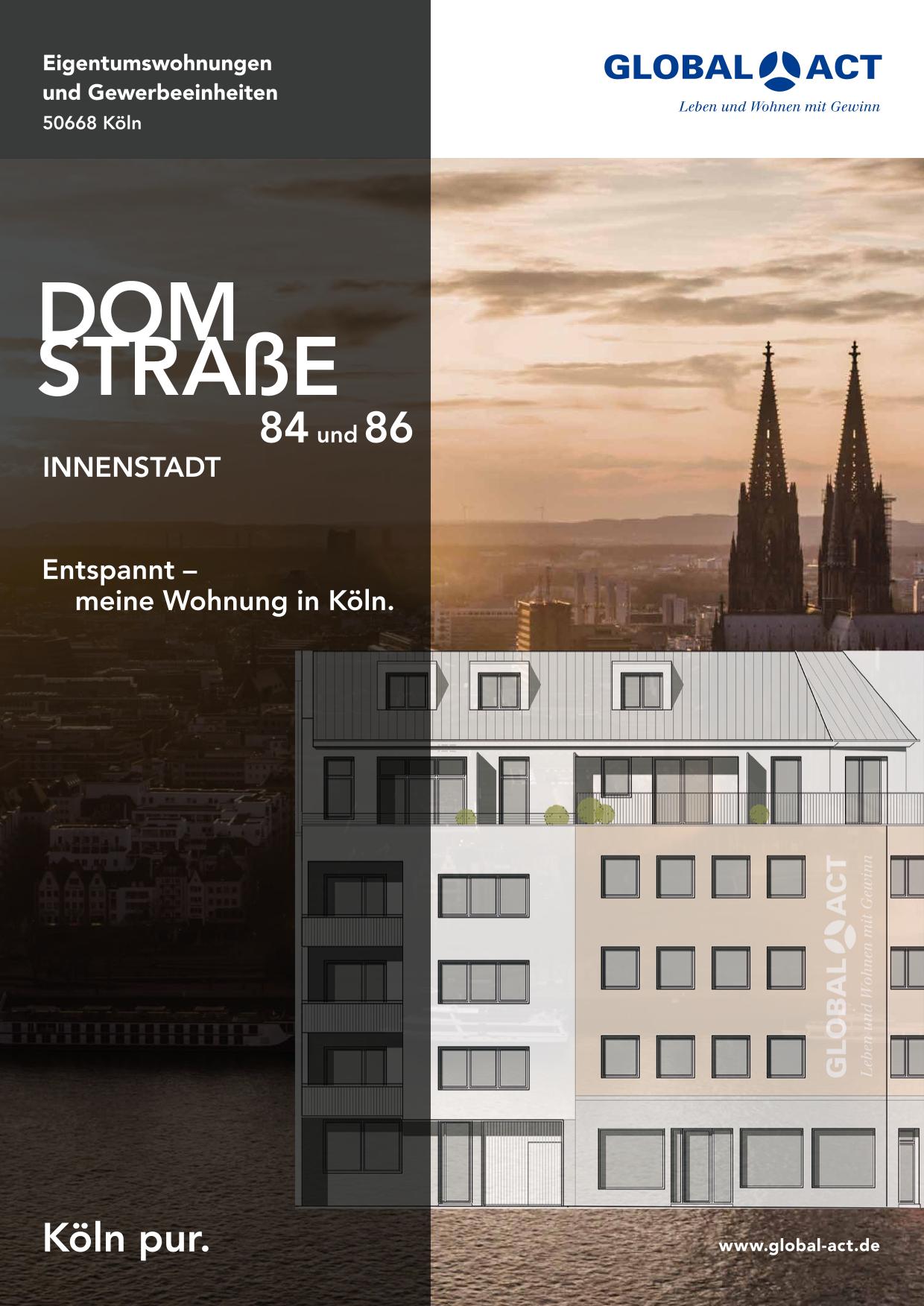 Ladenfläche zum Kauf provisionsfrei 266.825 € 2 Zimmer 41,1 m²<br/>Verkaufsfläche Domstraße 84 Altstadt - Nord Köln 50668