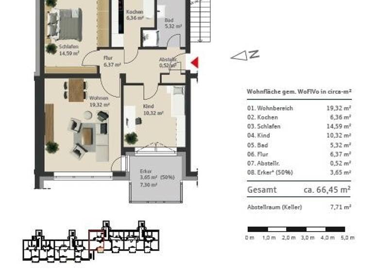 Wohnung zum Kauf provisionsfrei 389.000 € 3 Zimmer 66,5 m² Burg auf Fehmarn Fehmarn 23769
