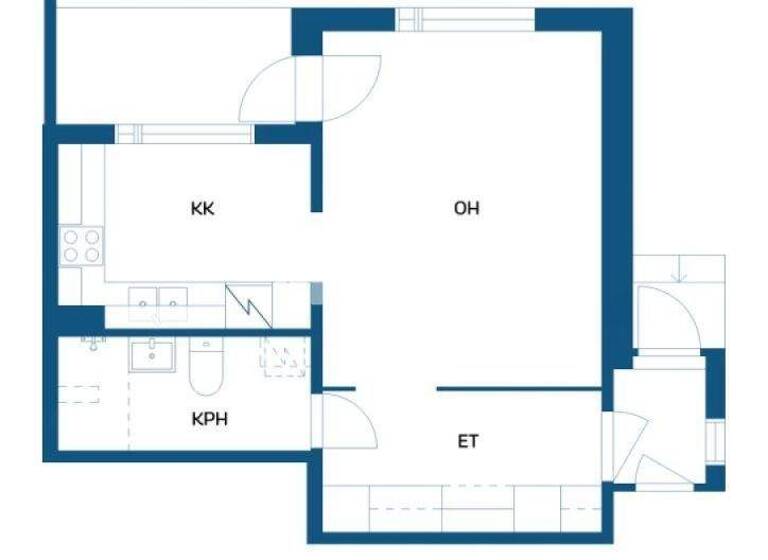 Reihenmittelhaus zum Kauf 19.500 € 1 Zimmer 37,5 m² 5.094 m² Grundstück Ratavallinkaari 38 Imatra 55700