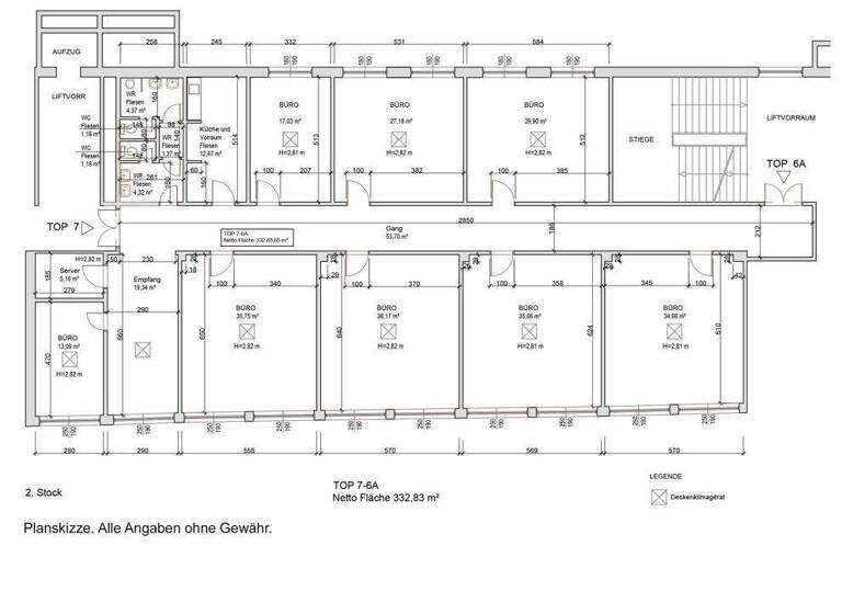 Bürofläche zur Miete 14,20 € 580,7 m² Bürofläche Wien, Döbling 1190