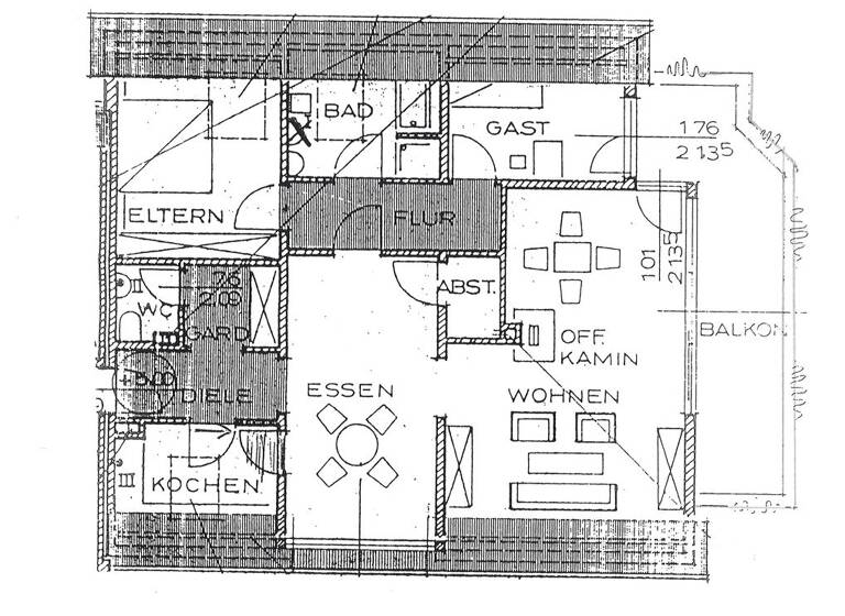 Wohnung zur Miete 873 € 2,5 Zimmer 97 m² Geschoss 2/3 frei ab sofort Meyernberger Straße 42 a Meyernberg Bayreuth 95447