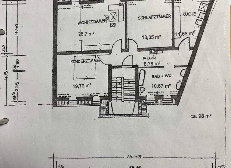 Wohnung zum Kauf provisionsfrei 270.000 € 4 Zimmer 100 m² 2. Geschoss Brücknerstr. 3 Zirndorf 90513