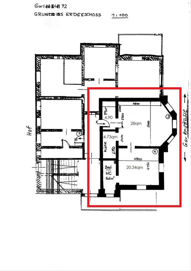 Wohnung zur Miete 600 € 2 Zimmer 64 m²<br/>Wohnfläche EG<br/>Geschoss Gartenstraße Radebeul 01445