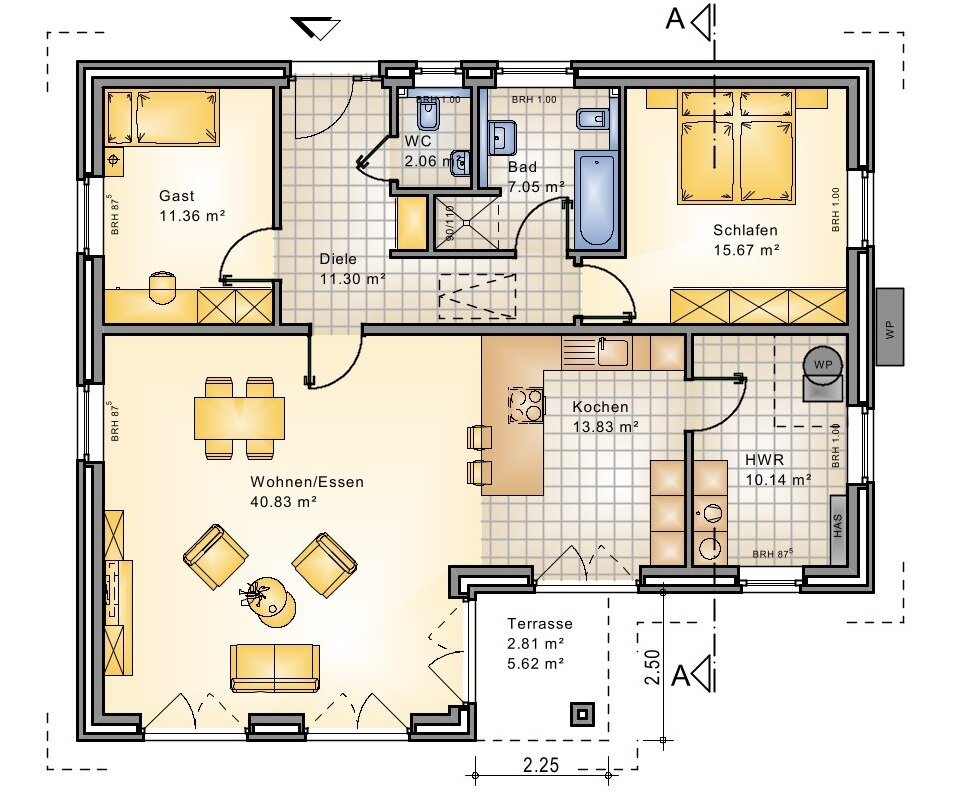 Bungalow zum Kauf 373.500 € 3 Zimmer 115 m²<br/>Wohnfläche 563,5 m²<br/>Grundstück Jade 26349