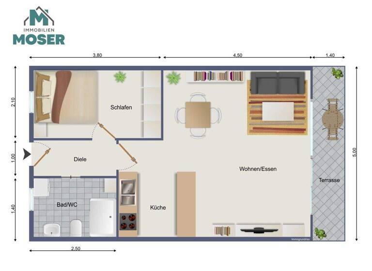 Wohnung zum Kauf 97.000 € 2 Zimmer 42 m² 1. Geschoss Herrischried 79737