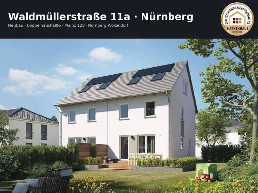 Doppelhaushälfte zum Kauf provisionsfrei 699.185 € 6 Zimmer 149 m² 313 m² Grundstück frei ab sofort Waldmüllerstraße 11 a Worzeldorf Nürnberg 90455