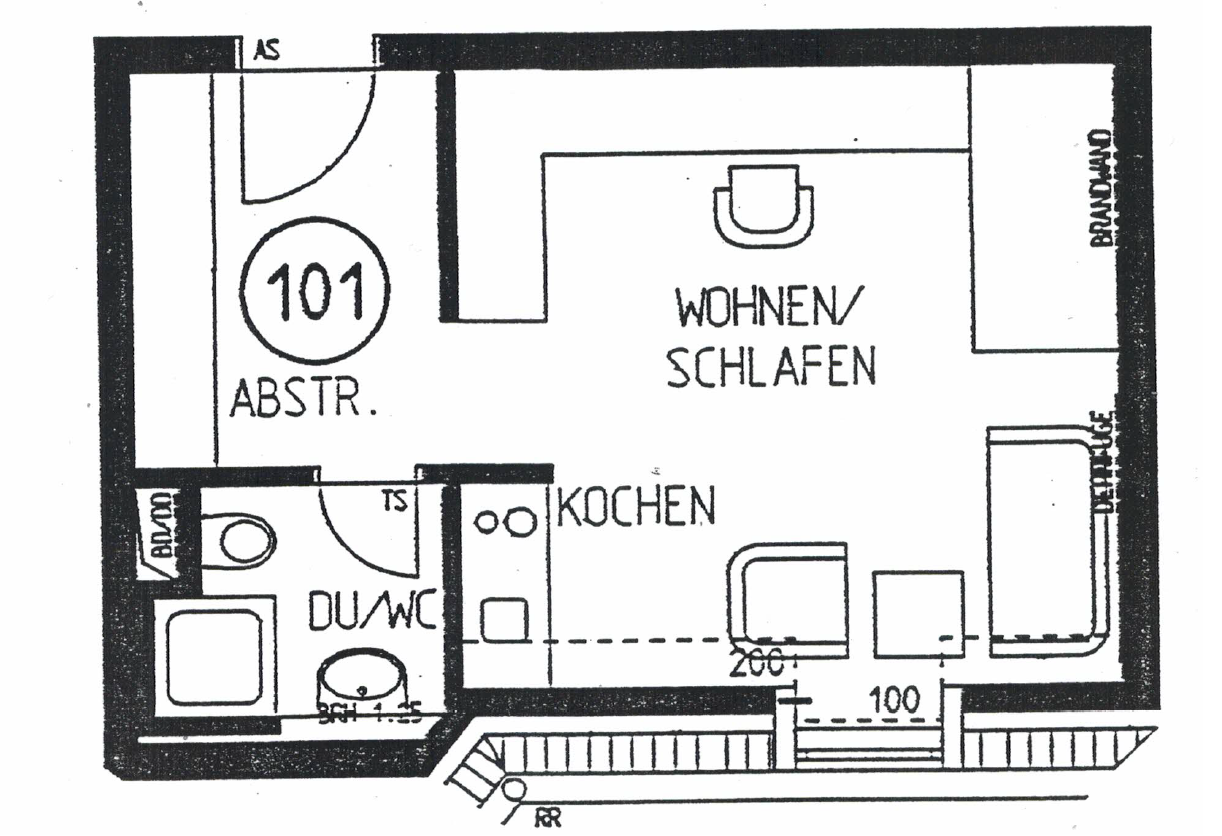 Wohnung zur Miete 250 € 1 Zimmer 28 m²<br/>Wohnfläche 4.<br/>Geschoss 01.03.2025<br/>Verfügbarkeit Kamelienweg 9 Laubegast (Hallstädter Str.) Dresden 01279