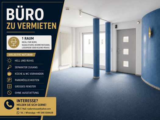 Büro zur Miete provisionsfrei 600 € 1 Zimmer 41 m² Bürofläche Plankstadt 68723