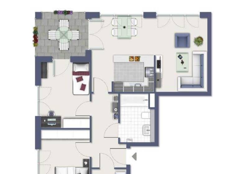 Wohnung zur Miete - Erstbezug 1.200 € 3 Zimmer 79,5 m² 2. Geschoss Frieda-Mager-Allee 8 Dransdorf Bonn 53121