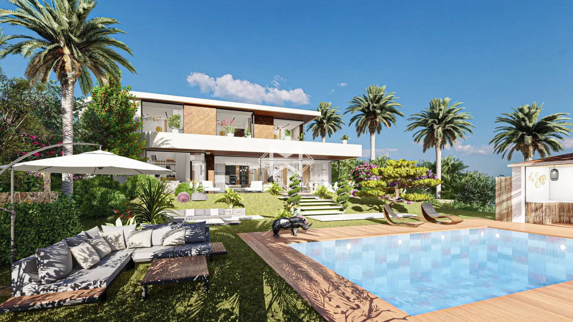 Villa zum Kauf provisionsfrei 6.950.000 € 9 Zimmer 354 m²<br/>Wohnfläche 1.401 m²<br/>Grundstück Nartelle-Noyer-Bellevue-bd des Sardinaux Sainte-Maxime 83120