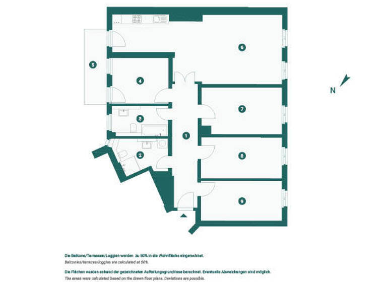 Wohnung zum Kauf provisionsfrei 609.000 € 5 Zimmer 121 m² 2. Geschoss Zentrum-West Leipzig 04109