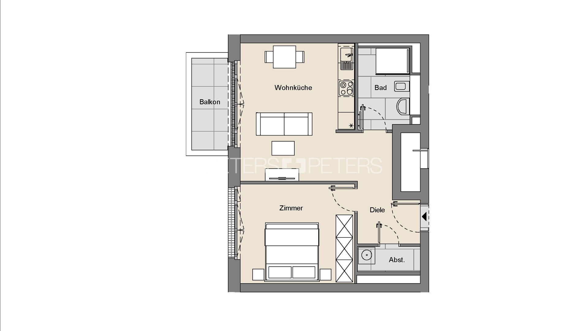 Wohnung zur Miete 1.449 € 2 Zimmer 51 m²<br/>Wohnfläche 2.<br/>Geschoss 01.01.2025<br/>Verfügbarkeit Versmannstraße 60 HafenCity Hamburg 20457