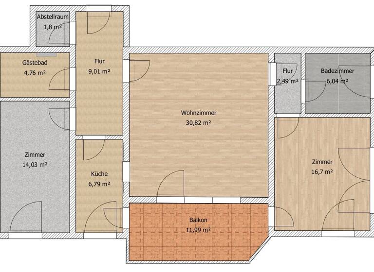 Wohnung zum Kauf 199.000 € 3 Zimmer 96 m² 1. Geschoss frei ab sofort Bad Schwartau 23611