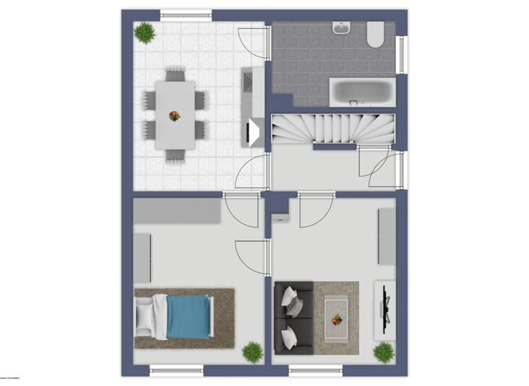 Doppelhaushälfte zum Kauf 195.500 € 3 Zimmer 59 m² 676 m² Grundstück Bad Windsheim 91438