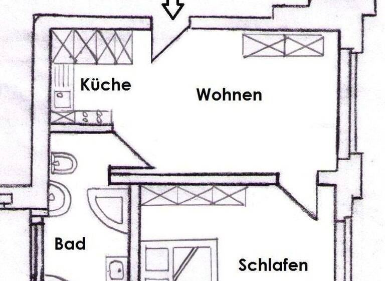Wohnung zur Miete 430 € 2 Zimmer 38 m² 1. Geschoss frei ab 01.07.2026 Bennewitz 04828