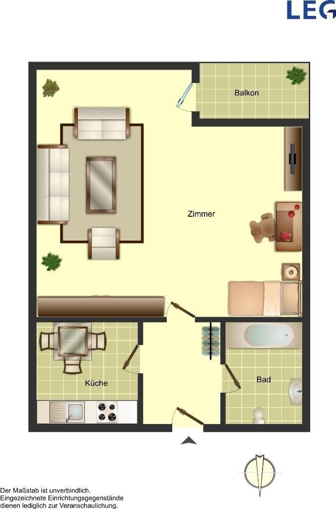 Wohnung zur Miete 319 € 1 Zimmer 31,4 m²<br/>Wohnfläche 2.<br/>Geschoss 01.03.2025<br/>Verfügbarkeit Mecklenburger Straße 19 Südliche Stadtmitte Ahlen 59229