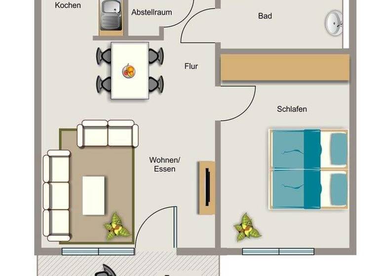 Wohnung zur Miete - Erstbezug 781 € 2 Zimmer 57 m² EG frei ab 01.08.2026 Liboriusstraße 41 Grumme Bochum 44807