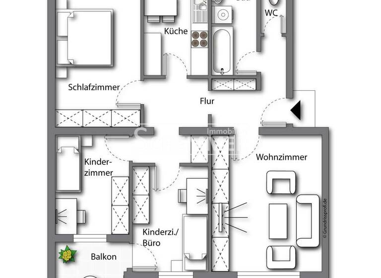 Wohnung zum Kauf 285.000 € 4 Zimmer 81 m² 3. Geschoss Waldkirch 79183