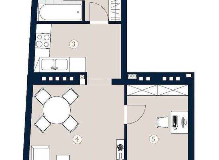 Wohnung zum Kauf 450.000 € 2 Zimmer 56,1 m² Halbgasse Wien 1070