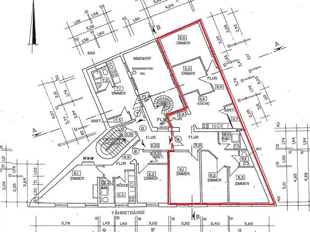 Wohnung zur Miete 900 € 5 Zimmer 99,9 m² 2. Geschoss Fährstraße 18 Altstadt Stralsund 18439