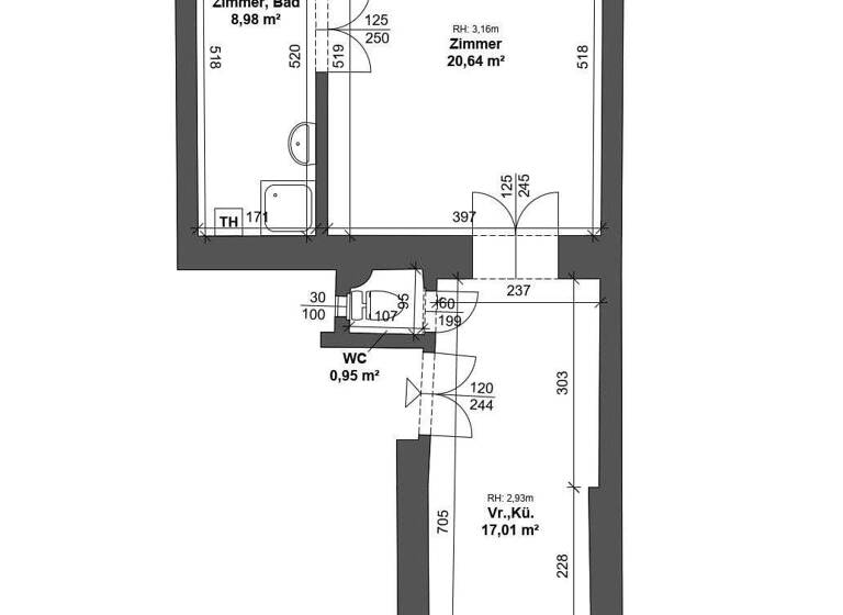 Wohnung zum Kauf 199.000 € 2 Zimmer 46,4 m² Löblichgasse 9 Wien 1090