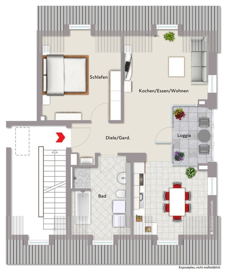 Wohnung zum Kauf provisionsfrei 319.181 € 2 Zimmer 59,7 m²<br/>Wohnfläche Herrieden Herrieden 91567