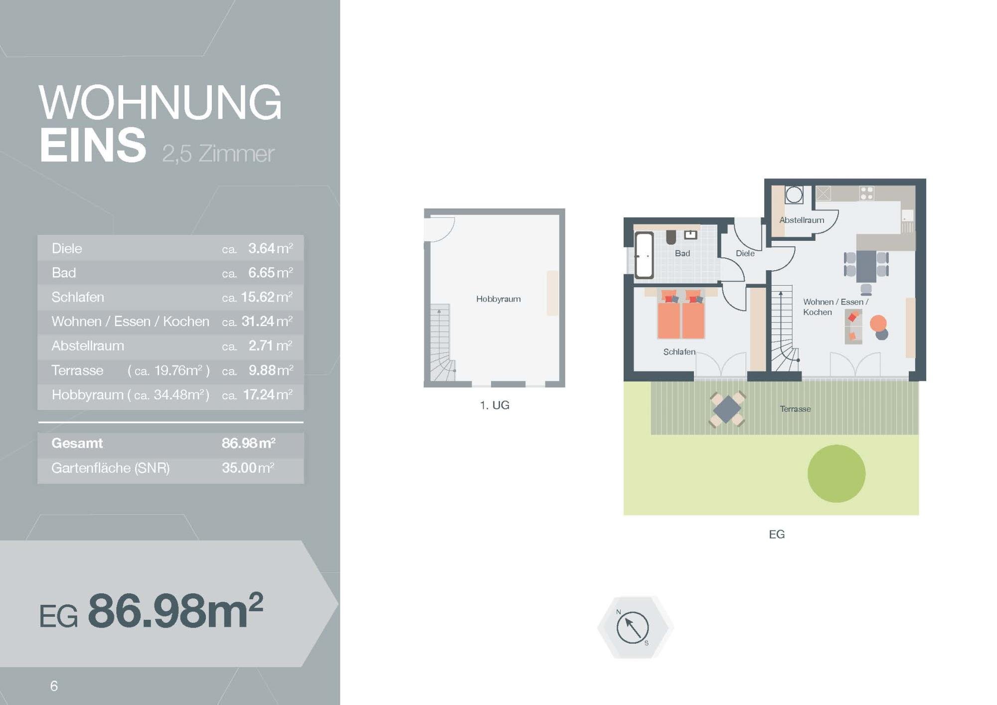 Terrassenwohnung zur Miete 1.500 € 3 Zimmer 87 m²<br/>Wohnfläche EG<br/>Geschoss Lerchenfeld Freising 85356