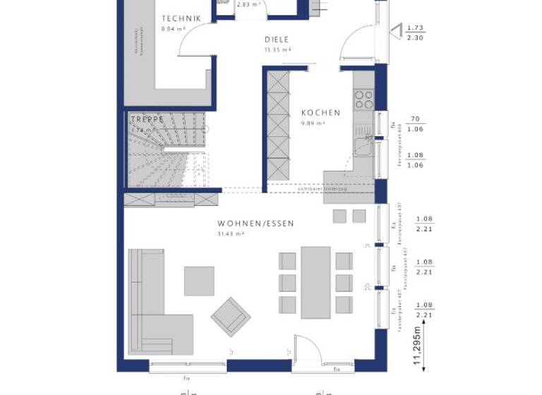Doppelhaushälfte zum Kauf 746.560 € 4 Zimmer 140 m² 510 m² Grundstück Duvenstedt Hamburg 22397