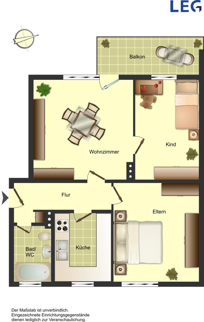 Wohnung zur Miete 569 € 3 Zimmer 59,3 m²<br/>Wohnfläche EG<br/>Geschoss 16.11.2024<br/>Verfügbarkeit Auf dem Knüll 83 Gütersloh Gütersloh 33334