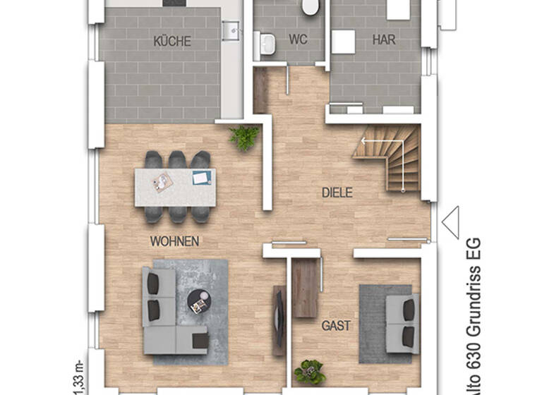 Einfamilienhaus zum Kauf 524.288 € 5 Zimmer 142 m² 954 m² Grundstück Warbeyen Kleve 47533