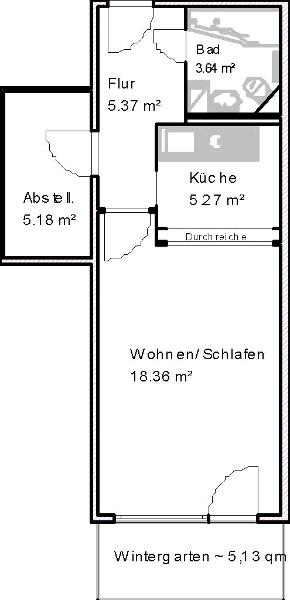 Wohnung zur Miete 363 € 1 Zimmer 40,3 m²<br/>Wohnfläche 5.<br/>Geschoss 01.02.2025<br/>Verfügbarkeit Zollstraße 1 Werder Magdeburg 39114