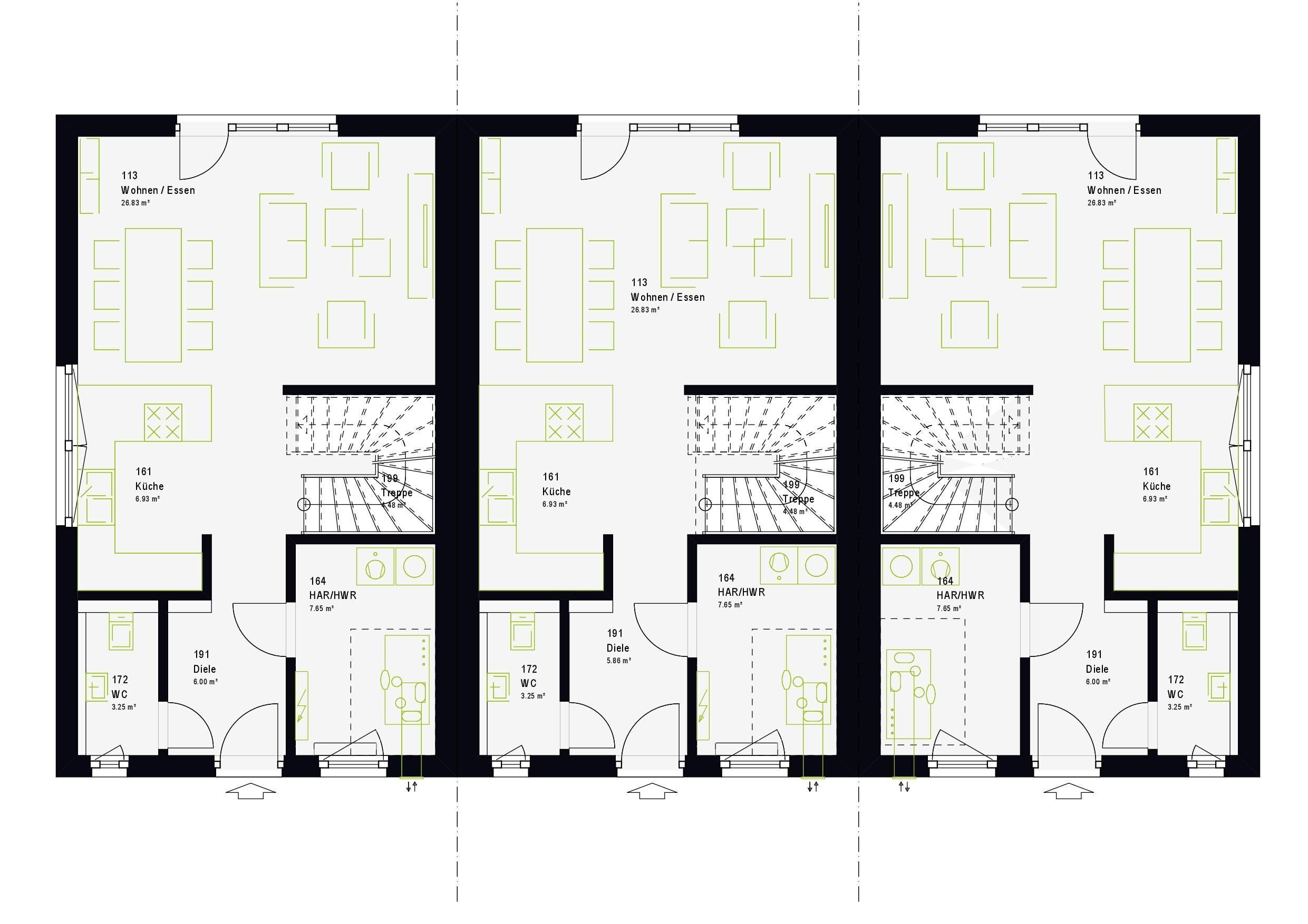 Reihenendhaus zum Kauf provisionsfrei 385.800 € 5 Zimmer 100 m²<br/>Wohnfläche 350 m²<br/>Grundstück Kochendorf Bad Friedrichshall 74177