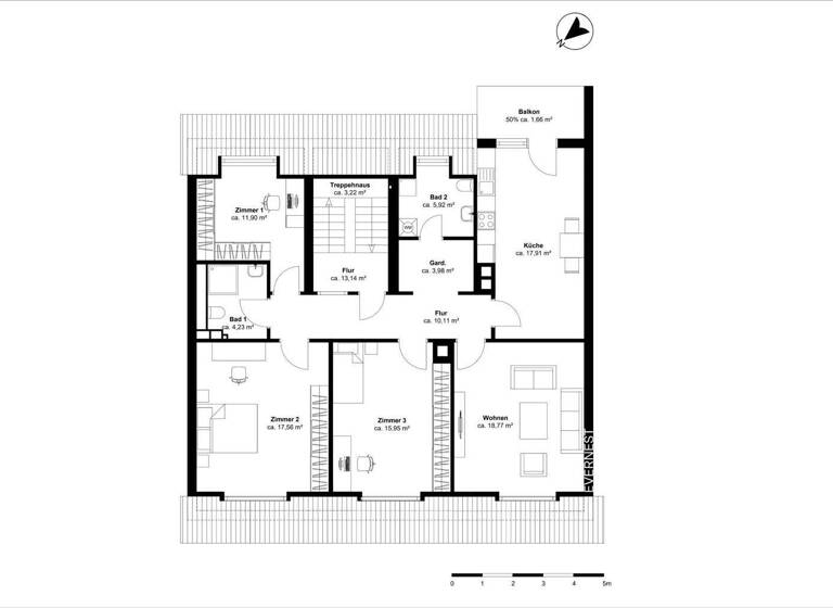 Wohnung zum Kauf 219.000 € 4 Zimmer 108 m² 4. Geschoss Mitte Ludwigshafen am Rhein 67059