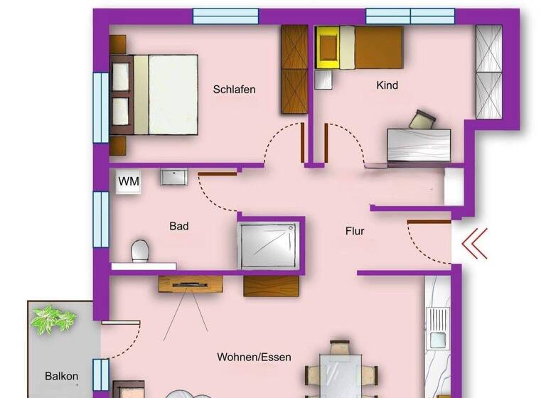 Wohnung zur Miete 874 € 3 Zimmer 76 m² 1. Geschoss frei ab sofort Am Steig 4 Melsungen 34212