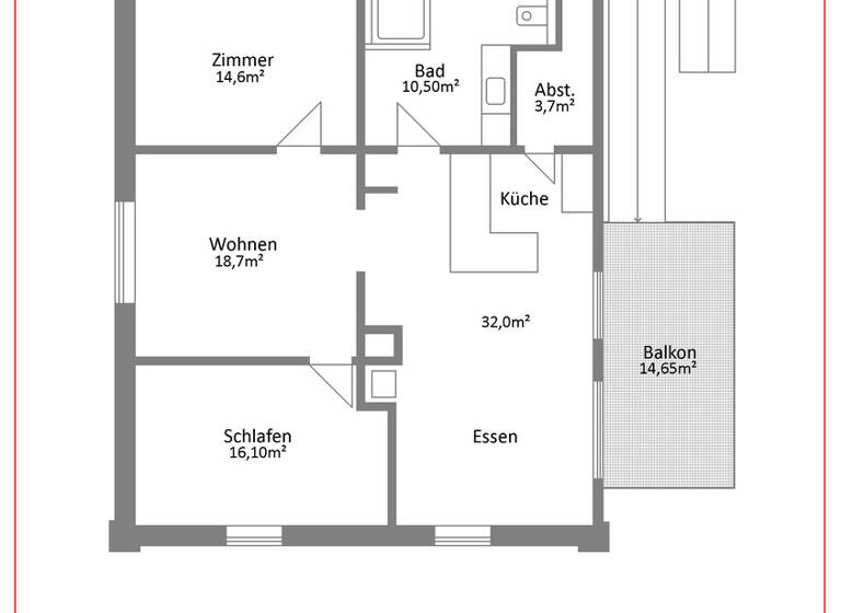 Wohnung zum Kauf 399.000 € 3,5 Zimmer 111 m²<br/>Wohnfläche 3.<br/>Geschoss ab sofort<br/>Verfügbarkeit Hasel 79686