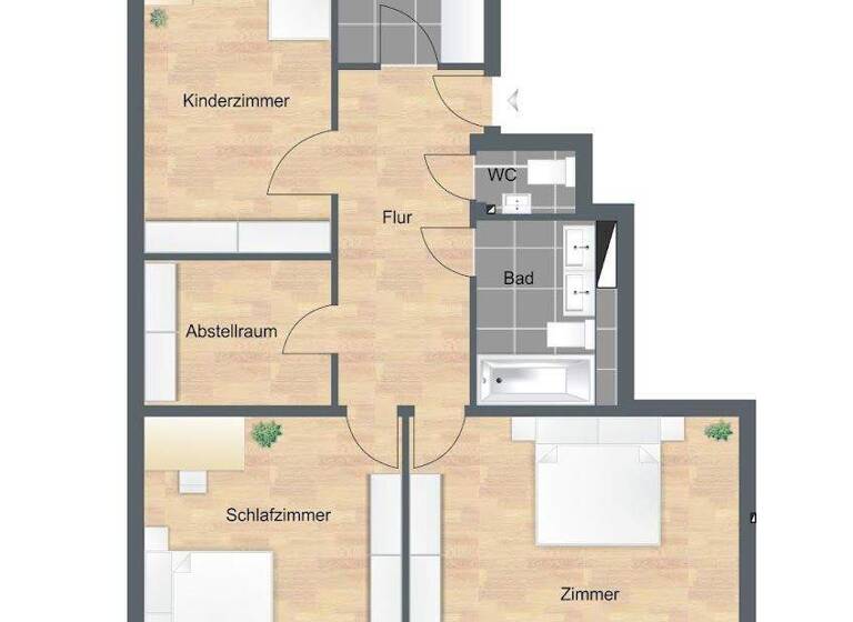 Wohnung zur Miete 1.302 € 3 Zimmer 86 m² 2. Geschoss Birkenwaldstraße 213 C Nord Stuttgart 70191