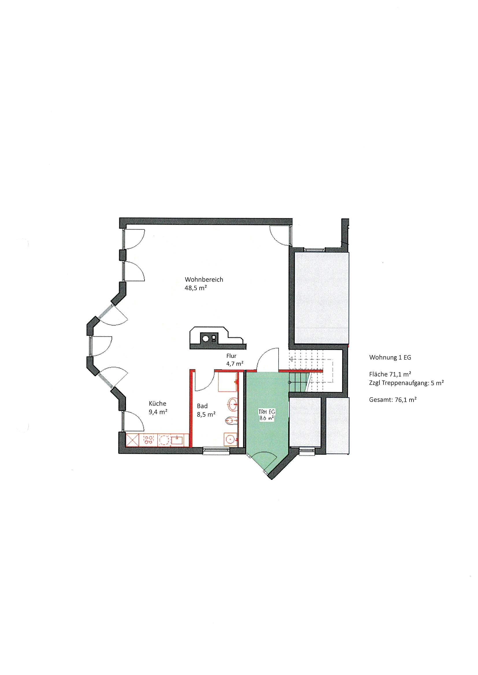 Wohnung zur Miete 1.536 € 3 Zimmer 145 m²<br/>Wohnfläche EG<br/>Geschoss ab sofort<br/>Verfügbarkeit An der Buschkoppel 9 Hoisdorf Hoisdorf 22955